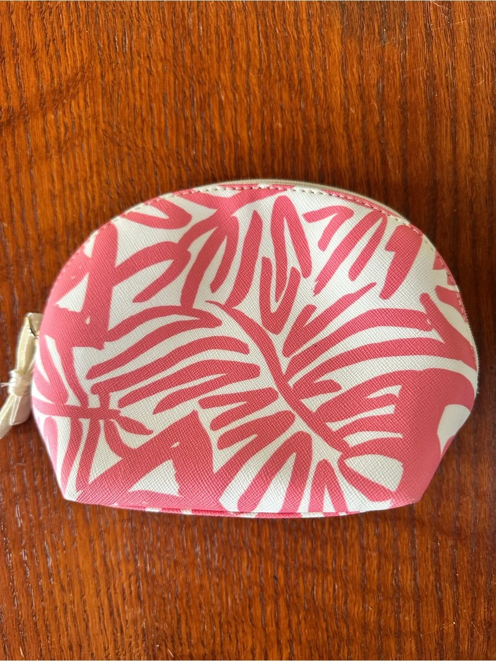 kate spade Pink and White Floral-Print Cosmetic Pouch